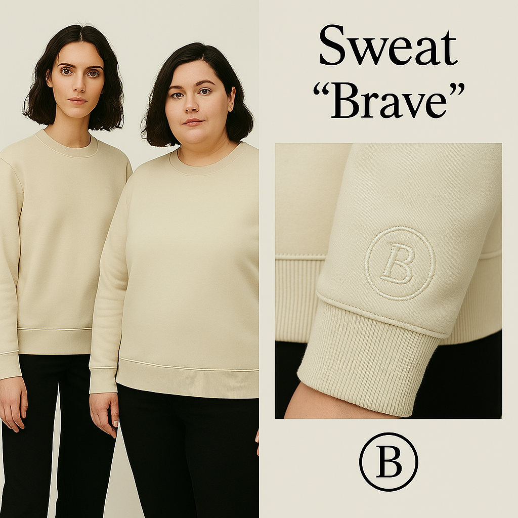 Le sweat-shirt iconique unisexe à col rond