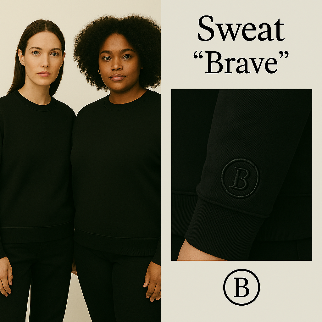 Le sweat-shirt iconique unisexe à col rond